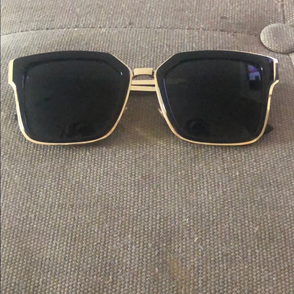 Black and gold shades